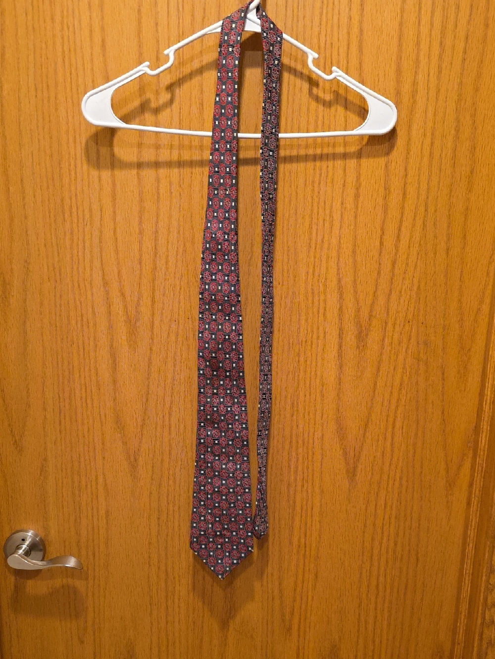 Classic Red Patterned Men's Tie